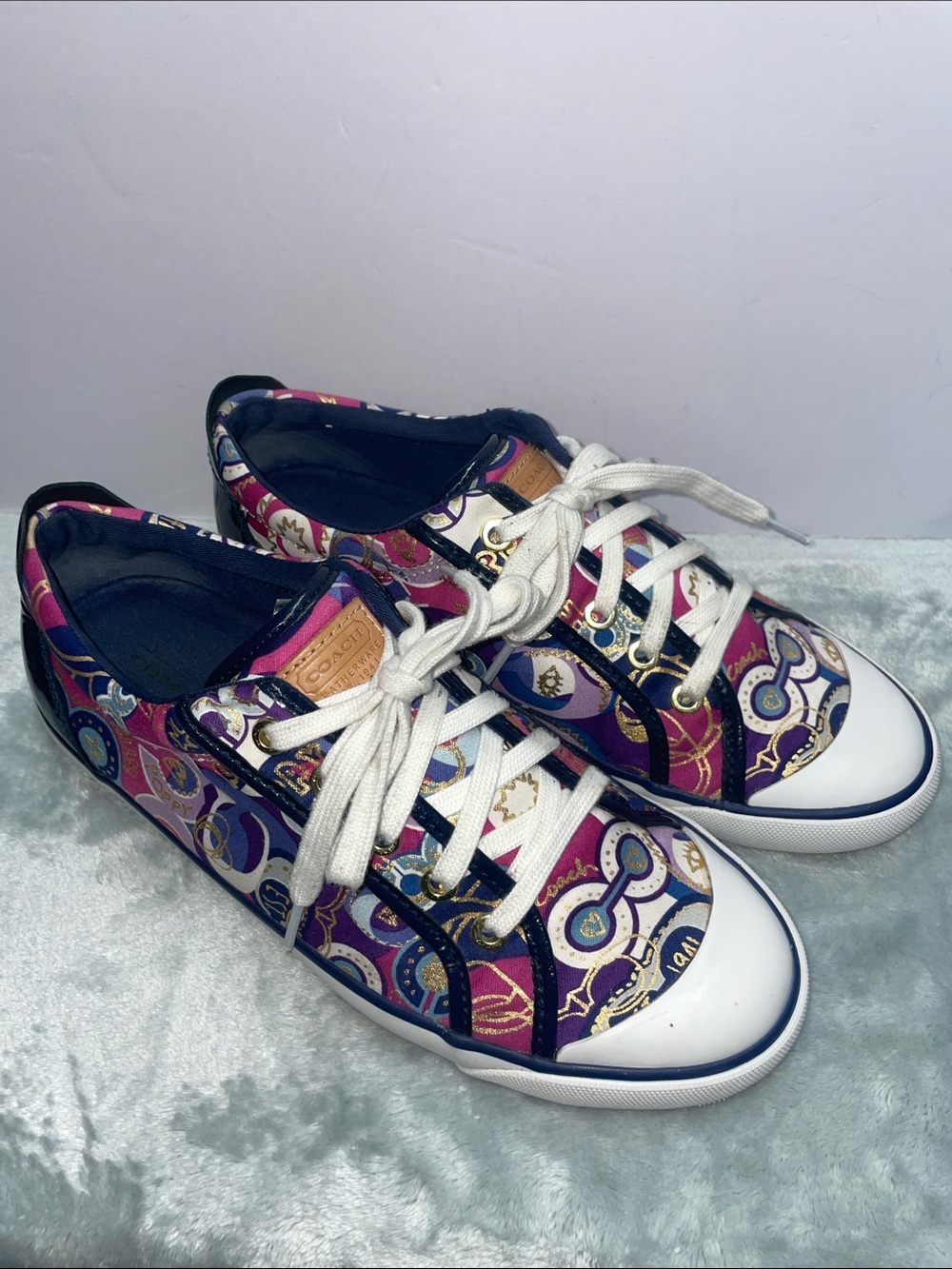 Coach ‘Barrett’ Poppy C Signature Low Top Woman’s Sneakers